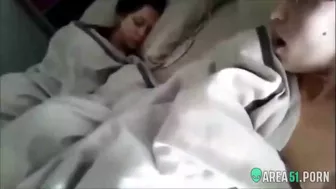 Nerdy and horny teen caught masturbating right near her sleeping sister Nerdy and horny teen caught masturbating right near her sleeping sister