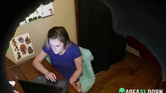 Hidden cam in my kinky sister bed room caught her masturbates