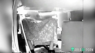 A colleague at work installed a spy cam under  desk and caught the secretary masturbating