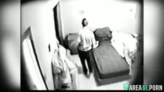 Hot MILF chilling and masturbate in front of hacked ip cam