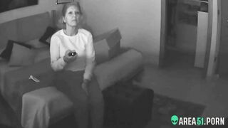 Watch what mommy does at home when alone, i caught as she masturbate