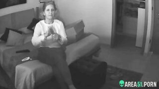 Watch what mommy does at home when alone, i caught as she masturbate