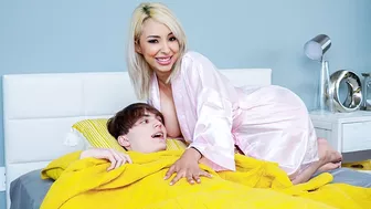 Sassy mommy teases and seduces her son until he fuck her [ Incest XXX ]