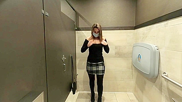 I found this XXX video on daughter's phone she gets naked in public bathroom