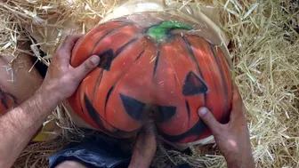 Married guy finds XXX pumpkins and fucks them from behind in turn Married guy finds XXX pumpkins and fucks them from behind in turn