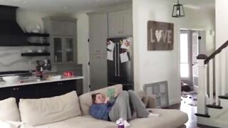 Hidden cam caught, wife has her hand in her pants masturbating