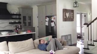 Hidden cam caught, wife has her hand in her pants masturbating