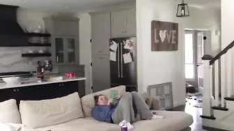 Hidden cam caught, wife has her hand in her pants masturbating