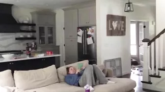 Hidden cam caught, wife has her hand in her pants masturbating