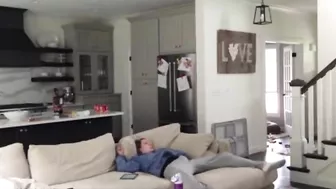 Hidden cam caught, wife has her hand in her pants masturbating