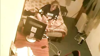 Spy camera caught nerdy sister masturbate to the place of doing lessons