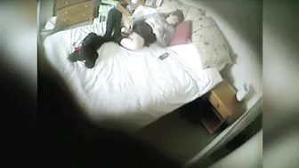 Spy camera hidden under the ceiling catches my lonely mom masturbate Spy camera hidden under the ceiling catches my lonely mom masturbate