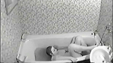 A spy camera caught a 19 yo sister masturbate pussy with a stream of water