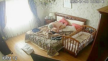 Babysitter caught masturbating and dragged into morning sex with owner
