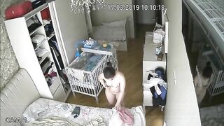 Sexy cutie babysitter caught masturbating on hidden cam while changing clothes