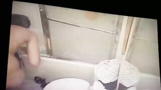 Insatiable wife caught masturbating on hidden cam installed in bath