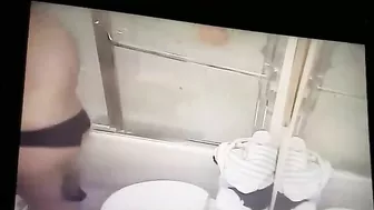 Insatiable wife caught masturbating on hidden cam installed in bath