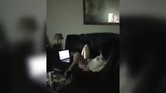 Fucking on screen makes mom get caught masturbating through the door Fucking on screen makes mom get caught masturbating through the door