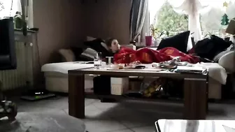 Self-satisfaction ends for the sister with being caught masturbating Self-satisfaction ends for the sister with being caught masturbating