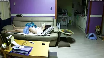 Mom's pussy needs stimulation so MILF is caught masturbating at night