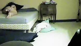 Naked and horny wife caught masturbating with dildo in the bedroom Naked and horny wife caught masturbating with dildo in the bedroom