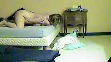 Excited mom caught masturbating with sex toy being alone at home