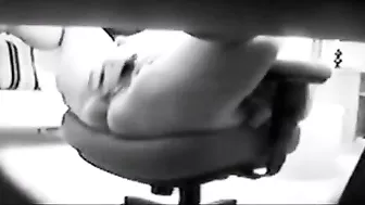 Amateur mom with hairy pussy caught masturbating with a new dildo