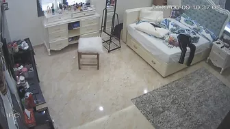 Sister not knowing about hidden cam and caught masturbating on bed Sister not knowing about hidden cam and caught masturbating on bed