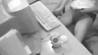 Pretty mom caught masturbating while watching porn on the computer