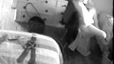Amateur mom caught masturbating not suspecting hidden cam in her room