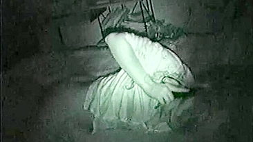 Stacked mom caught masturbating with sex toy in complete darkness