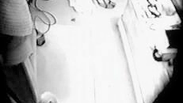 Attractive mom caught masturbating in front of small hidden camera