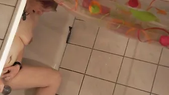 Sweet sister caught masturbating in the shower with help of water Sweet sister caught masturbating in the shower with help of water