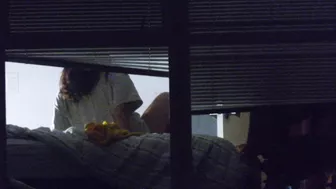 Sister gives desired pleasure to brother being caught masturbating