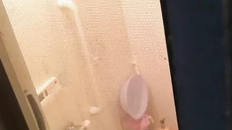 Wife is caught masturbating by husband's brother in the shower cabin Wife is caught masturbating by husband's brother in the shower cabin