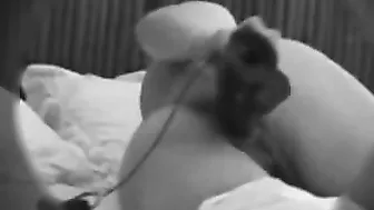 Wife fucks herself being caught masturbating on the cuckold's camera