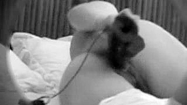 Wife fucks herself being caught masturbating on the cuckold's camera