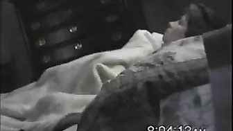 Son knows mom can't sleep without orgasm so she is caught masturbating