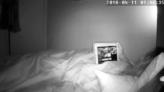 Wife banged herself under blanket but still was caught masturbating