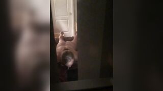 Mom forgot to close door and was caught masturbating by her own son