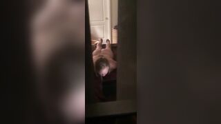 Mom forgot to close door and was caught masturbating by her own son