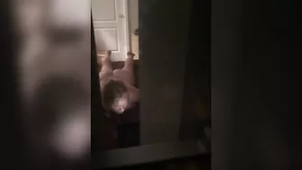 Mom forgot to close door and was caught masturbating by her own son