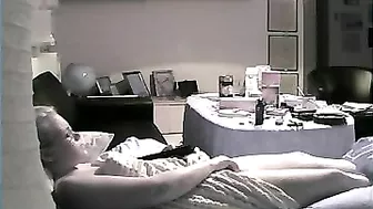 Camera is hidden so mom easily gets caught masturbating by her son