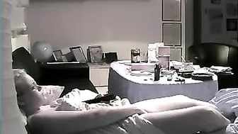 Camera is hidden so mom easily gets caught masturbating by her son Camera is hidden so mom easily gets caught masturbating by her son