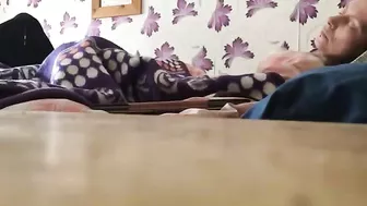 Mom isn't caught masturbating cause she stimulates twat under blanket Mom isn't caught masturbating cause she stimulates twat under blanket