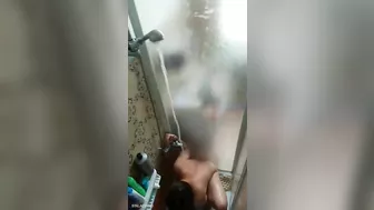 Man spies on his sister in the shower who gets caught masturbating