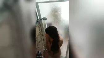 Man spies on his sister in the shower who gets caught masturbating