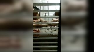 Video of wife who is caught masturbating by neighbor through window