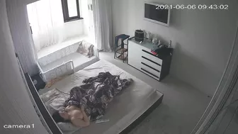 Man spies on wife who is caught masturbating on his hidden camera