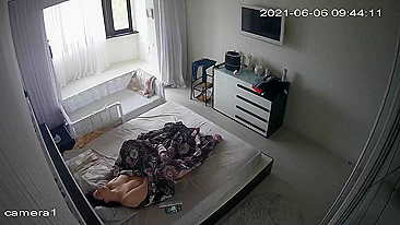 Man spies on wife who is caught masturbating on his hidden camera